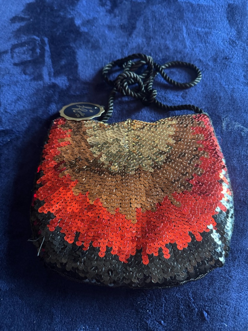La regale sequined bag, NWT